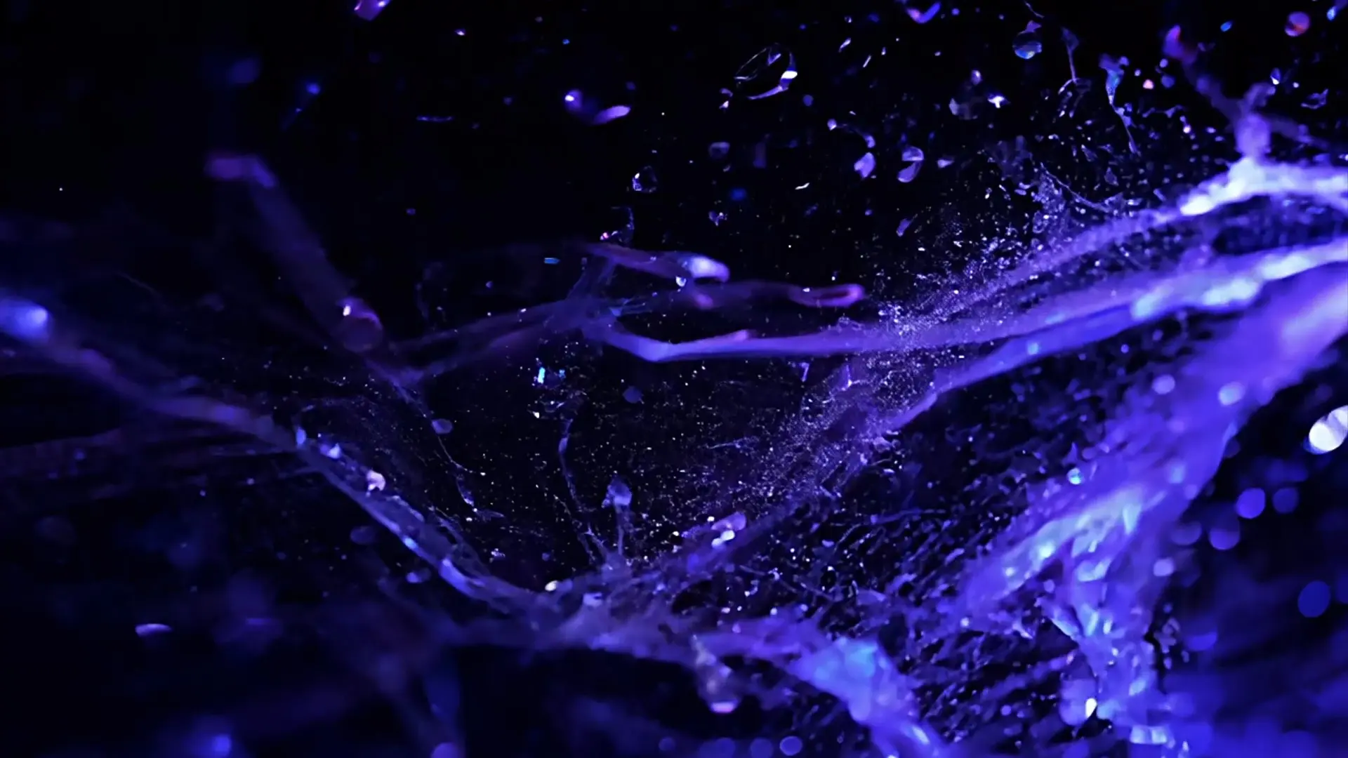 Electrifying Purple Particle Burst Transition